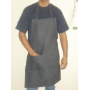 Mandil de mezclilla en color azul medidas 55x1.05 con bolsas